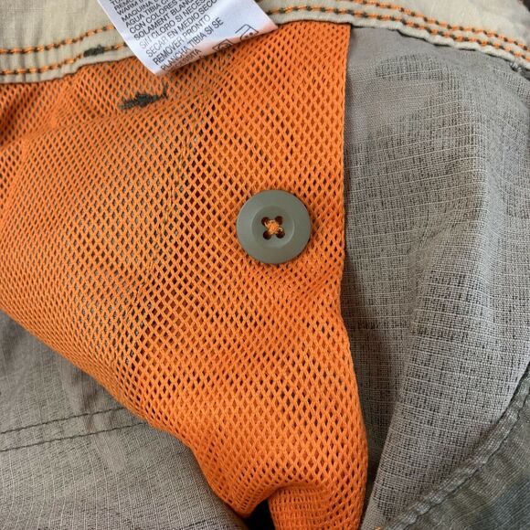 Baileys Point Mens Cargo Camo Shorts Size 34W 39x11 Green Cotton Pockets - Picture 6 of 8